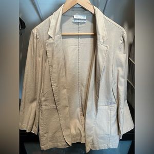 Urban outfitters 100% linen tan blazer